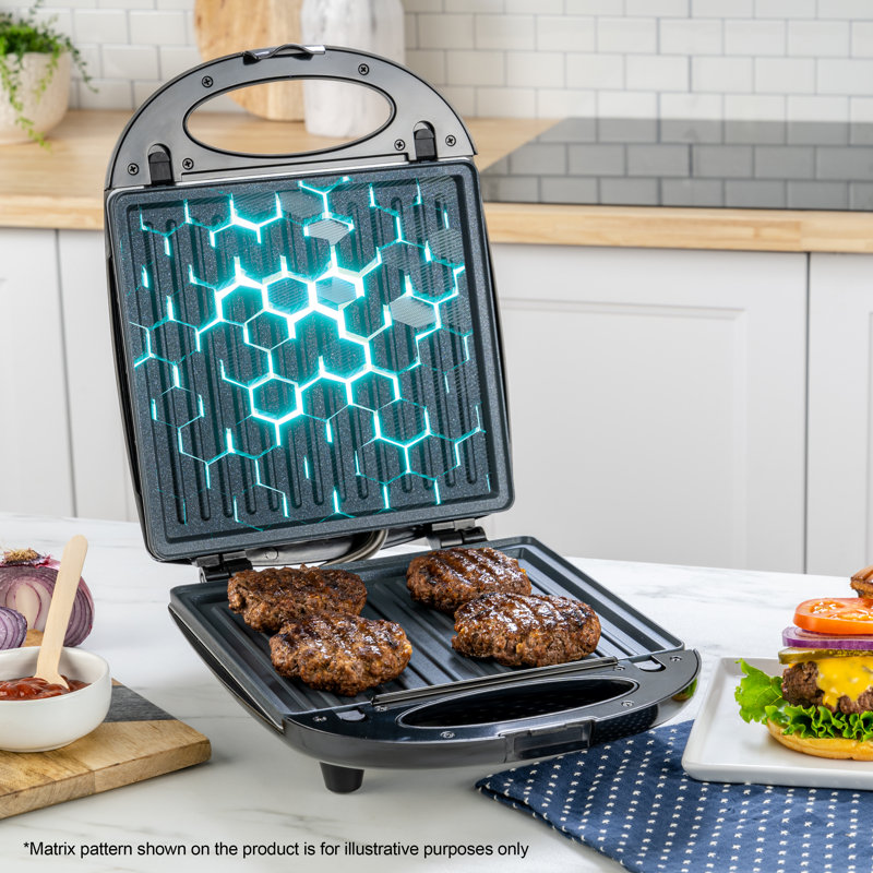 Oster Diamondforce 2In1 Grill With Interchangeable Grill & Waffle